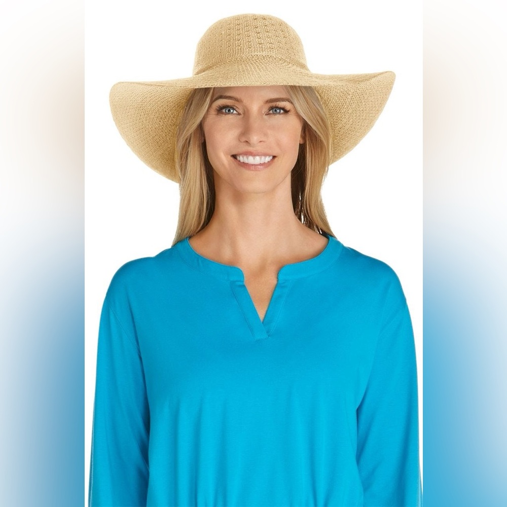 Coolibar Perla Packable Wide Brim Hat UPF 50